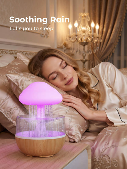 Rain Cloud Humidifier – Relaxing Drip LED Night Light