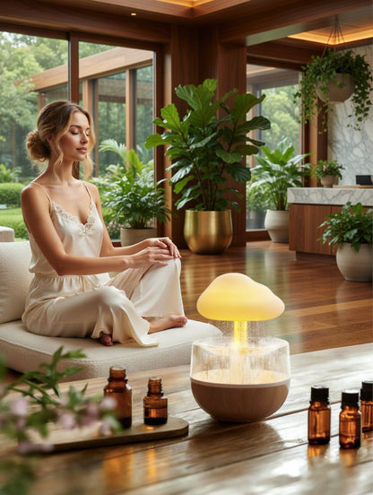 Rain Cloud Humidifier – Relaxing Drip LED Night Light