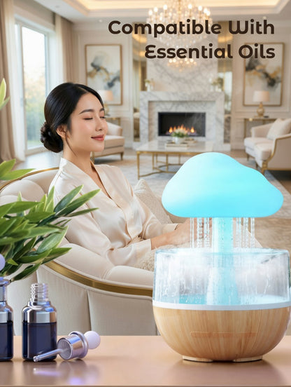 Rain Cloud Humidifier – Relaxing Drip LED Night Light