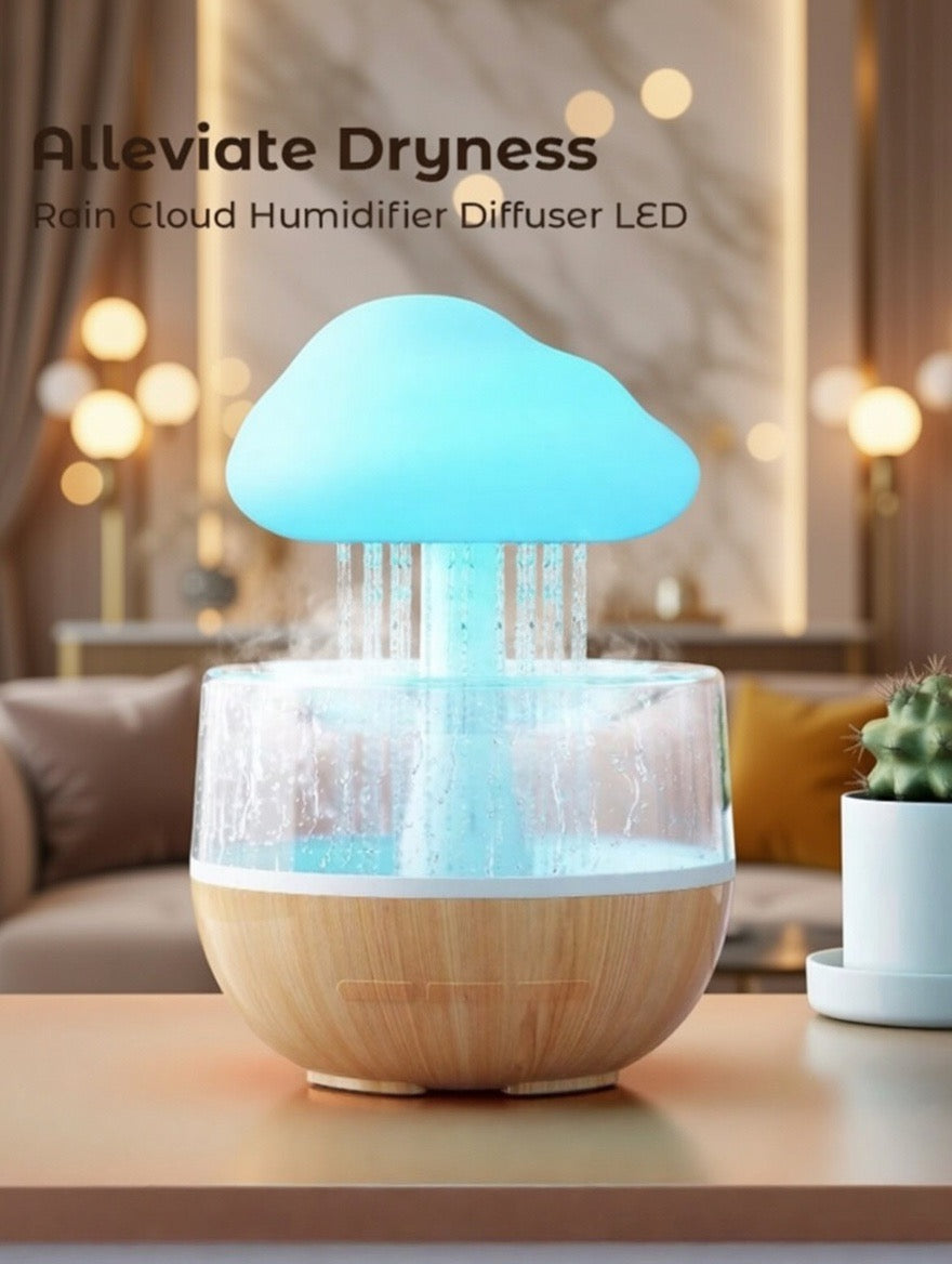 Rain Cloud Humidifier – Relaxing Drip LED Night Light